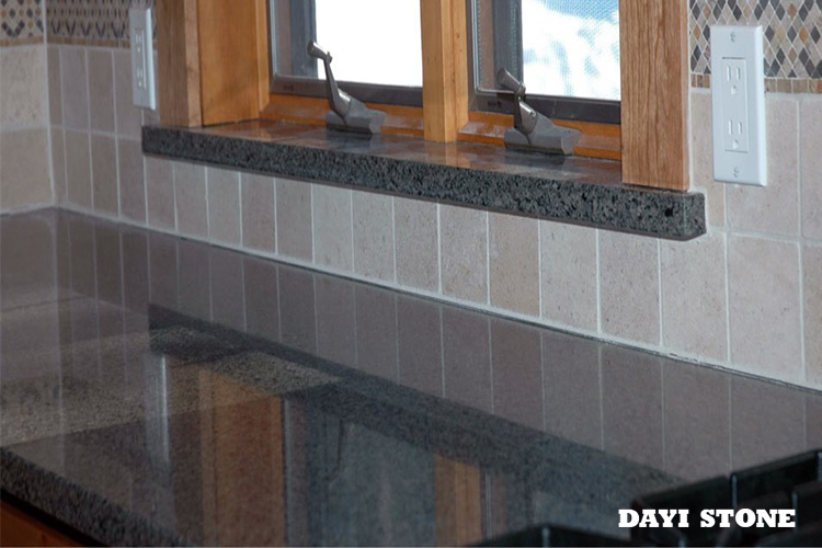 Window sill Dark Grey Stone Granite G654 Top front and two head Polished others sawn